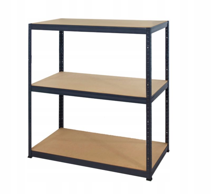 Regał magazynowy garażowy metalowy MODO24 grafit premium helios 106x180x60cm 3 półki po 275 kg 1 szt.