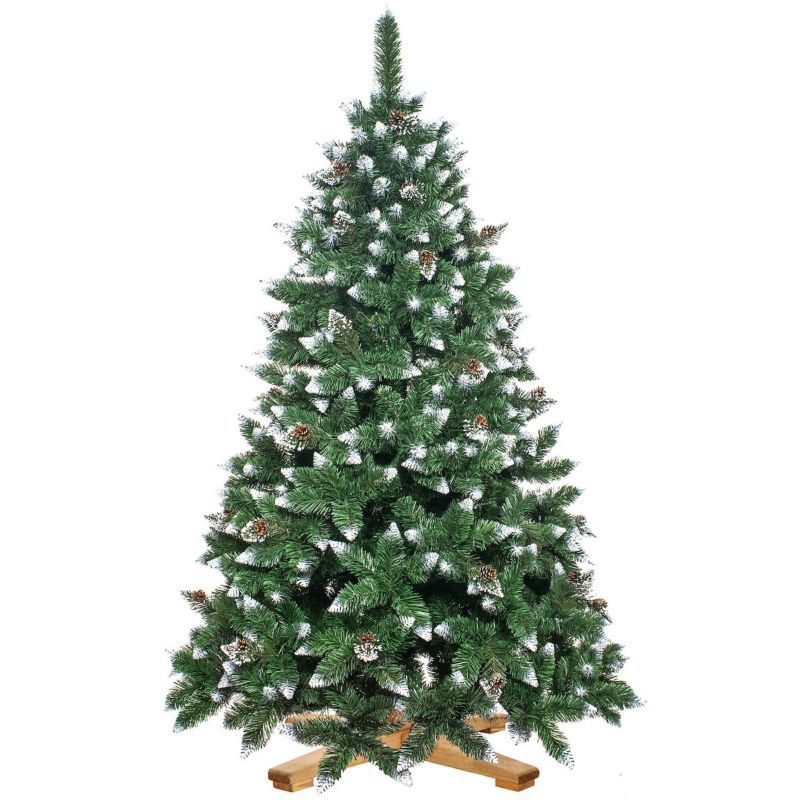 Choinka sztuczna z szyszkami Springos Premium Royal Trees 240 cm sosna diamentowa ośnieżona 1 szt.
