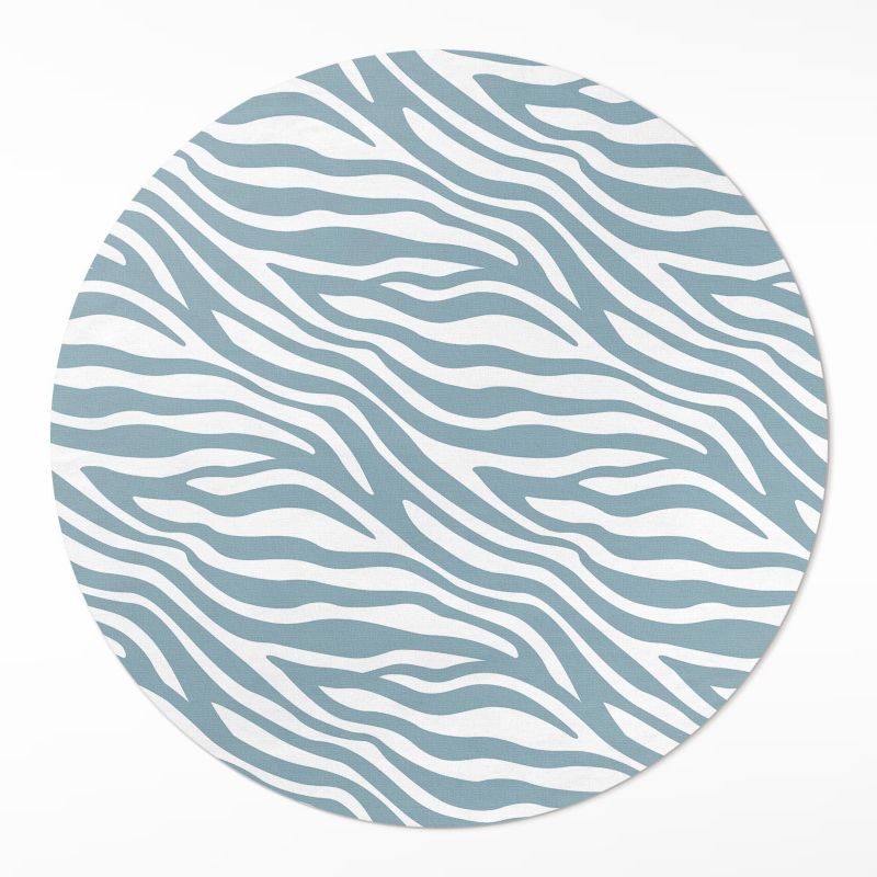 Okrągły Dywan Winylowy Wallfluent fi90 cm Abstrakcyjne boho fale 1 szt.