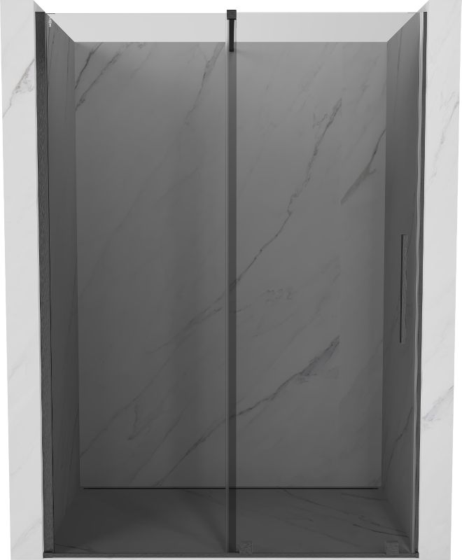 Drzwi prysznicowe rozsuwane Mexen Velar grafit 140 cm 1 szt.