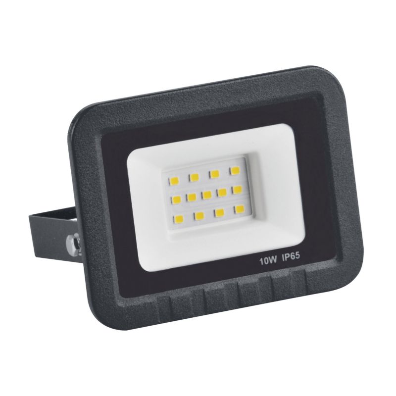 Naświetlacz LED Polux czarny LED 10W 4000K 900lm IP65 wym: 9,6 x 10,5 x 3,1 cm aluminium - 1 szt.