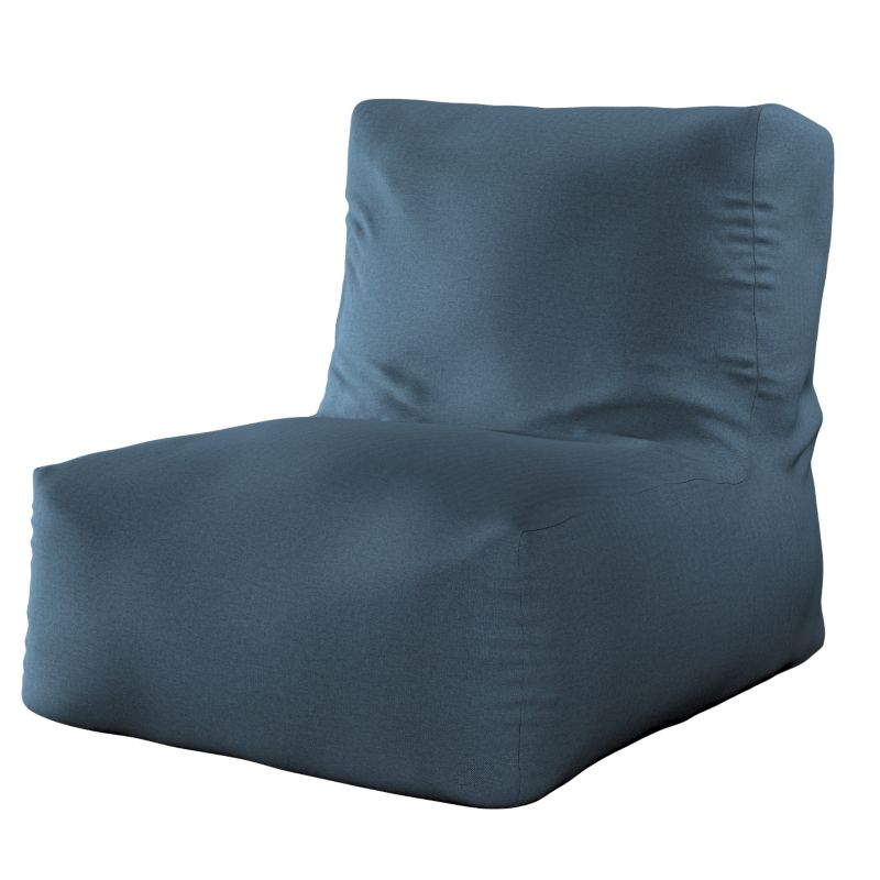Pufa- fotel Dekoria 67 x 31 x 75 cm niebieski 1 szt.