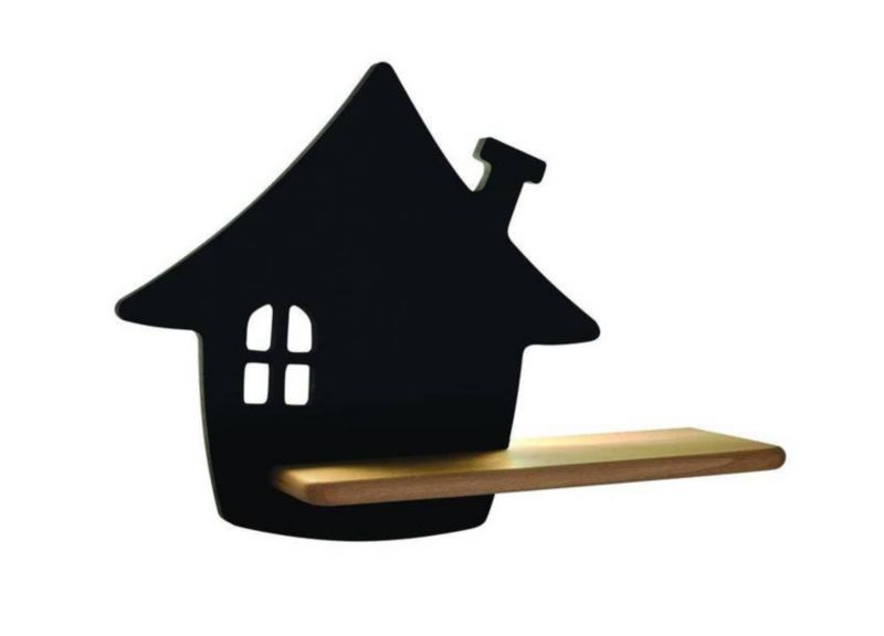 Kinkiet ścienny Candellux House czarny z jasnym drewnem LED 4W 4000K 200lm IP20 wym: 26 x 35 x 12 cm - 1 szt.