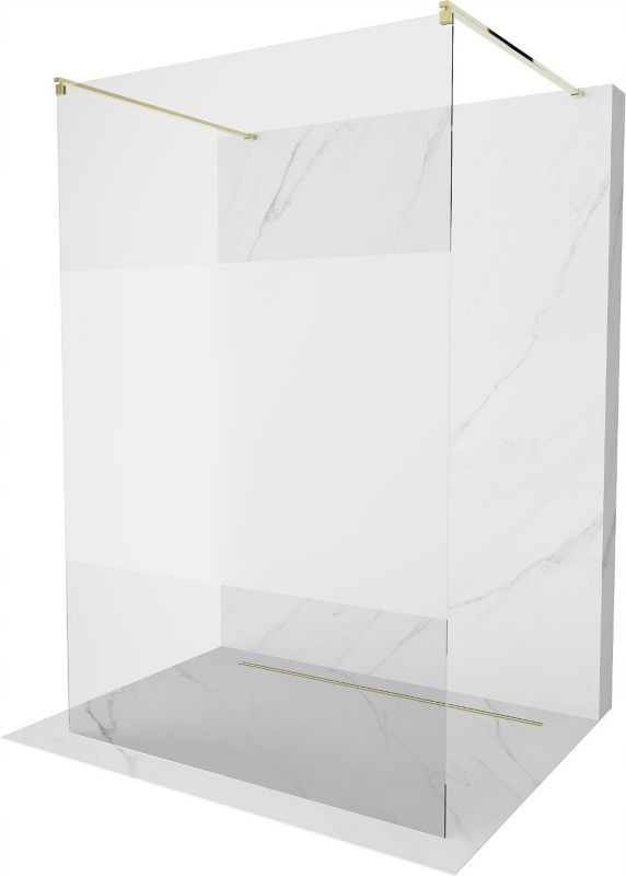 Ścianka prysznicowa Mexen Kioto złota 140x200 cm 800-140-002-50-35 1 szt.