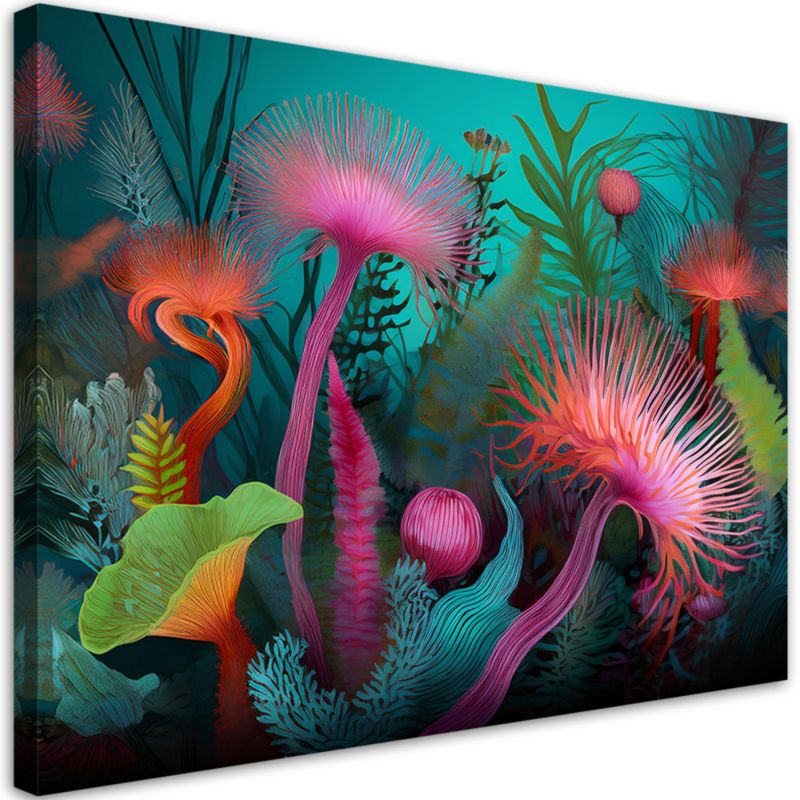 Obraz na płótnie Feeby Kolorowa Rafa Koralowa Natura 90x60cm 1szt