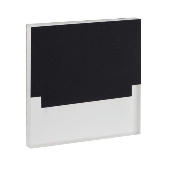 Oprawa oświetleniowa schodowa Kanlux Sabik biało-srebrna LED 0.8W 4000K 14lm IP20 wym: 7,5 x 2,3 cm kwadratowa - 1 szt.