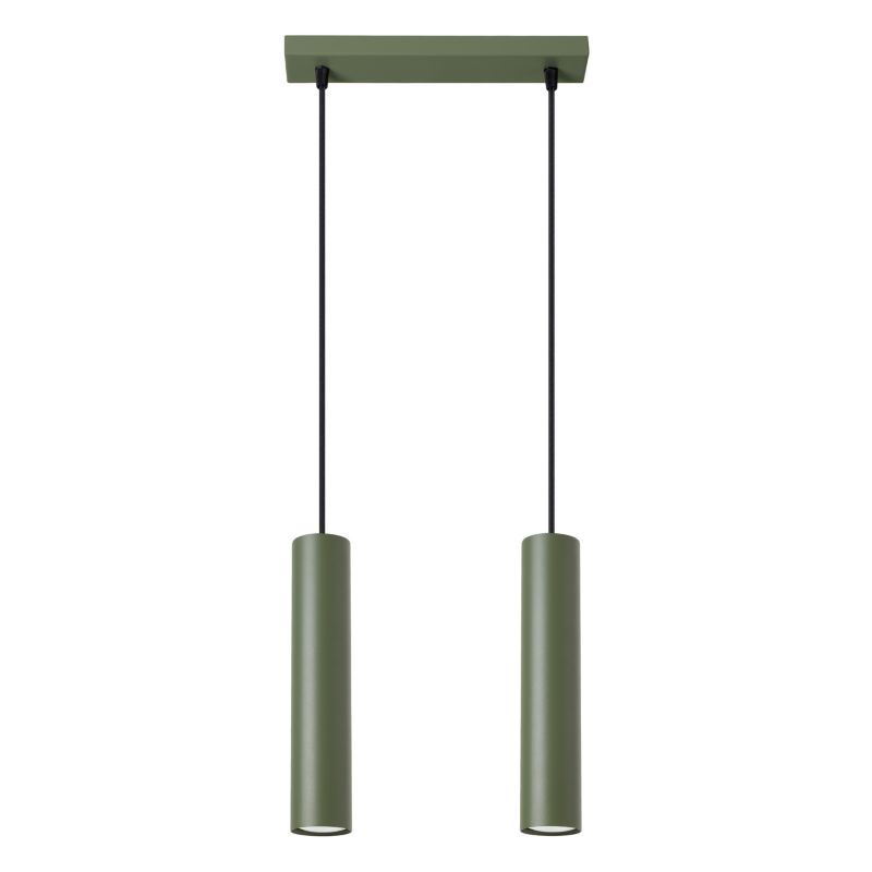 Lampa sufitowa Pure Lume MODENO zielony oliwkowy 2xGU10x10W IP20 wym:105x30x6cm - 1 szt.