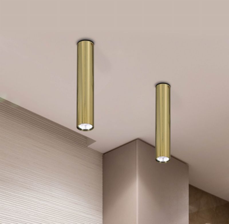 Spot reflektor natynkowy Kaja CORK złoty 1xGU10x50W IP20 wym:30x6x5cm - 1 szt.