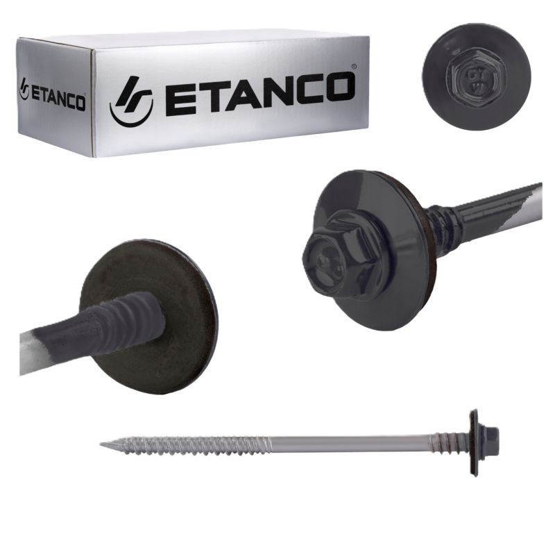 Wkręty do płyt warstwowych Etanco GTRW SP A19 6,4/7x120mm RAL 7016 100szt