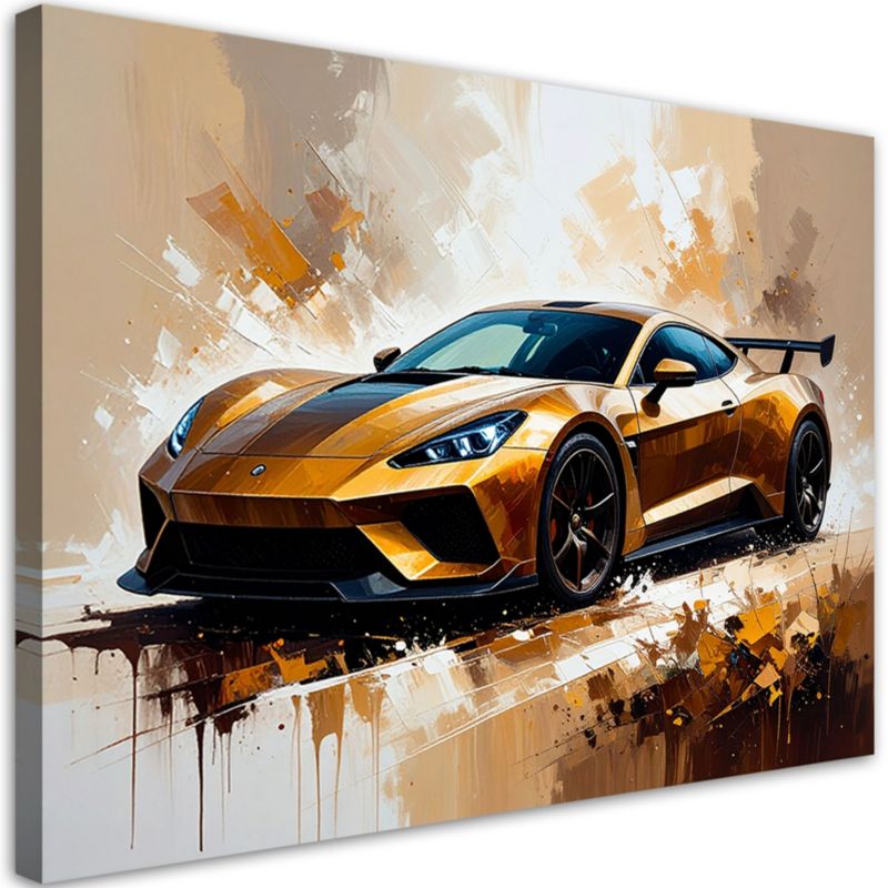 Obraz do pokoju młodzieżowego biura Feeby Samochód sportowy 60x40cm 1szt