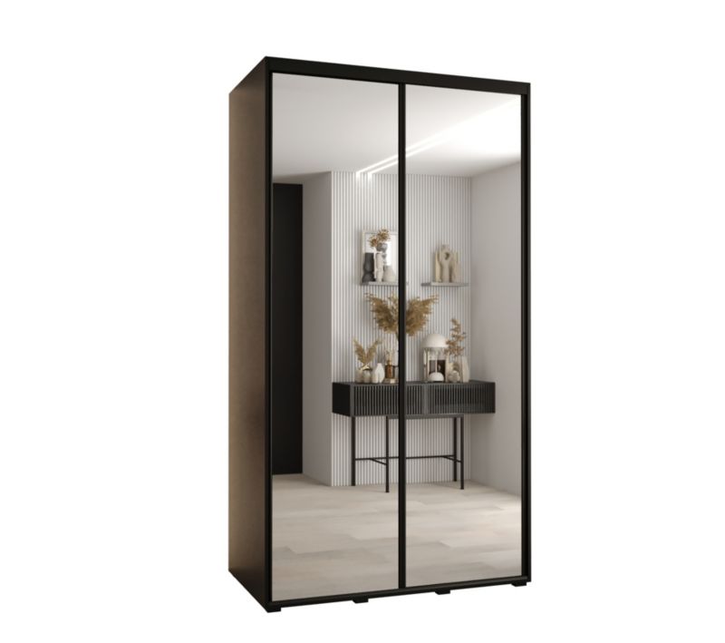 Szafa przesuwna Abiks CANNES 2 130 gł 60 czarny/czarny/czarny 1szt.
