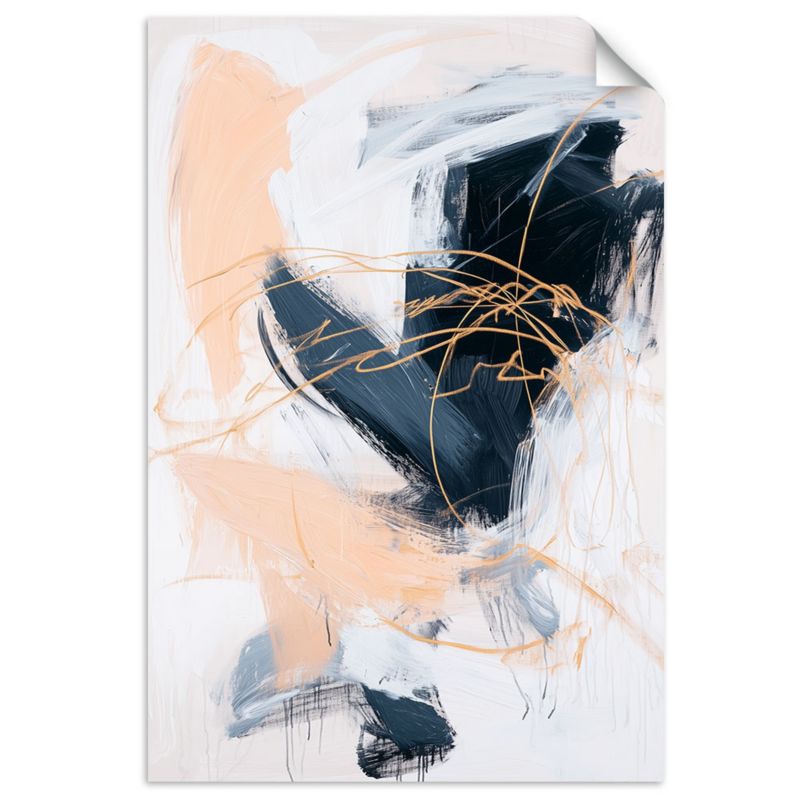 Naklejka na ścianę Feeby Nowoczesna Abstrakcja imitacja farby 90x130cm 1szt