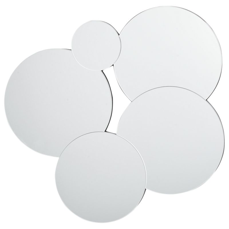 Lustro ścienne Clais 82 cm 80 cm Srebrny 1 szt.