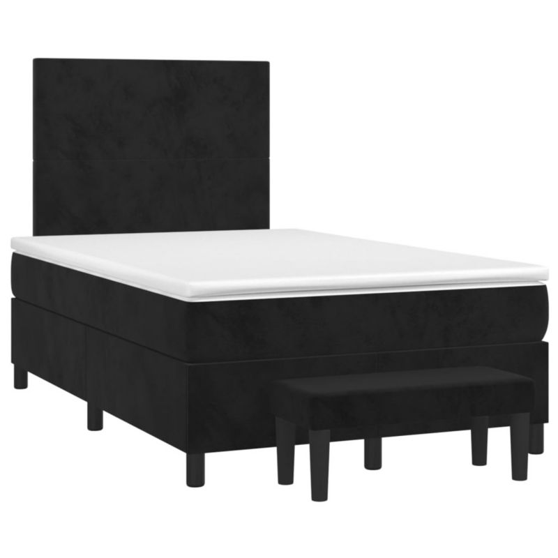 Łóżko kontynentalne WaszeMeble 120x200 cm czarne WM-3137715 1 szt.