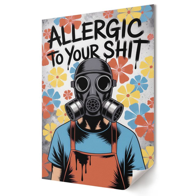 Plakat na płótnie Wallfluent Format A4 Alergia na ciebie Studio Mono Atelier 1 szt.