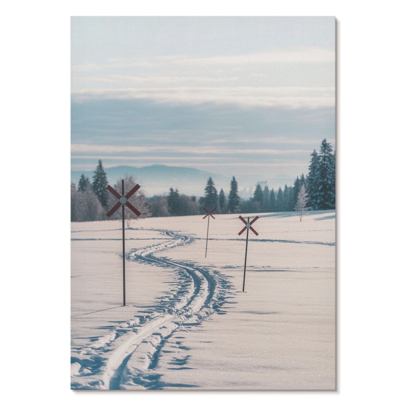 Plakat na Płótnie Tulup 29,7x42 cm (A3) Zimowy krajobraz Do sypialni, salonu, biura 1 szt.