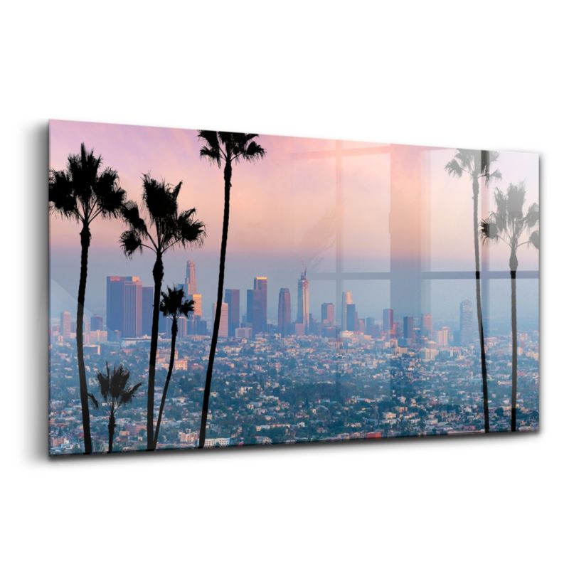 Obraz Szklany Wallfluent 100x50 cm Zachód słońca Los Angeles 1 szt.