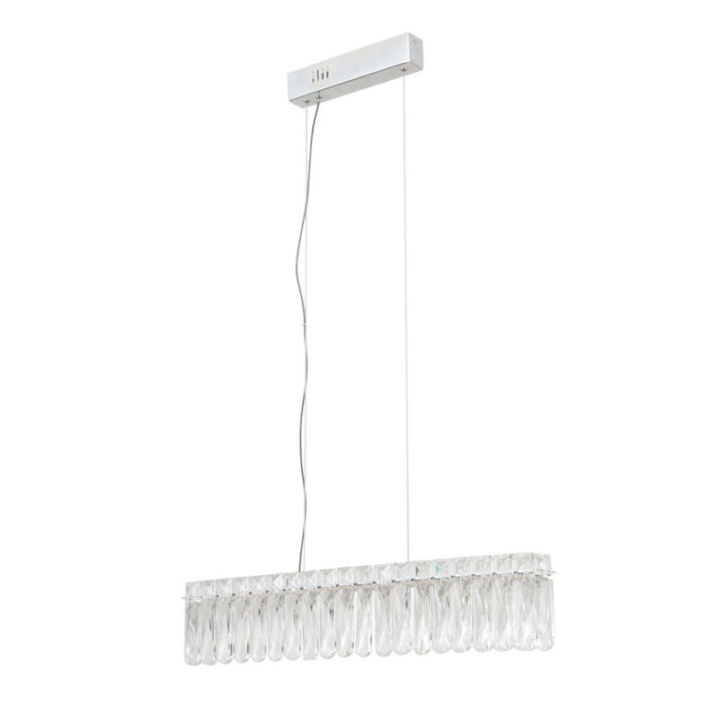 Lampa wisząca Italux NOSTA chromowana 1 x LED 16W 1507lm wym:120x67x6cm IP20 -1 szt.