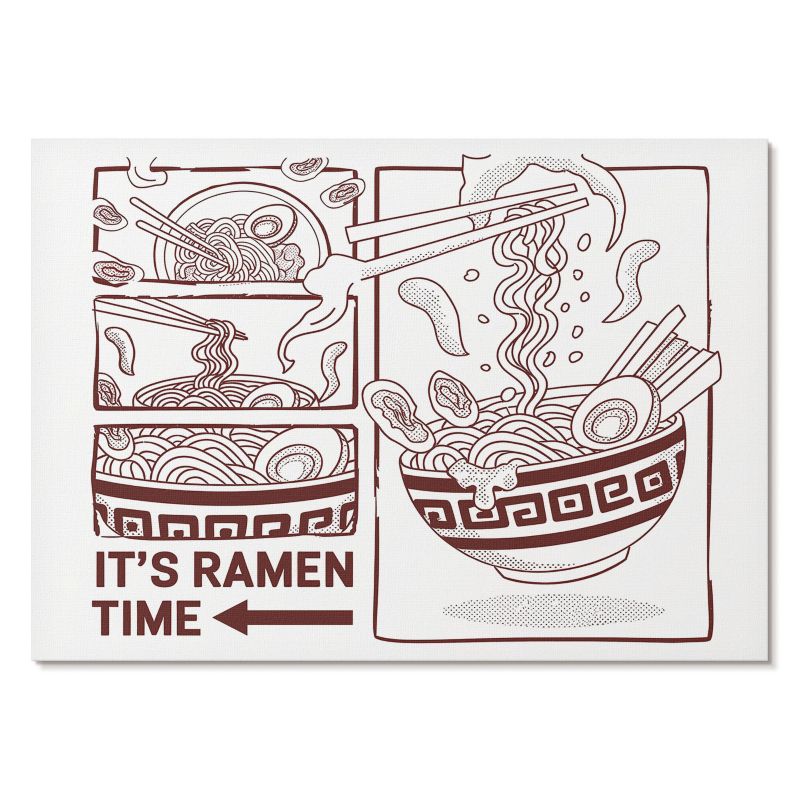 Plakat na Ścianę Tulup 84x59,4 cm (A1) Ramen ilustracja Do kuchni, biura, sypialni 1 szt.