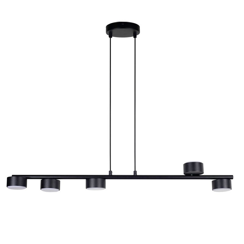Lampa wisząca Sigma Lighting Punto 7392 czarna dekoracyjna 5xGX53 x 1 szt.