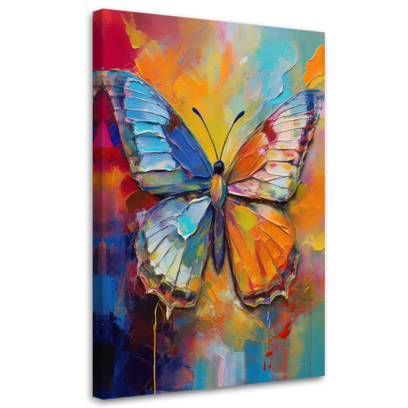 Obraz do salonu Feeby Motyl na Kolorowym Tle 80x120cm 1szt