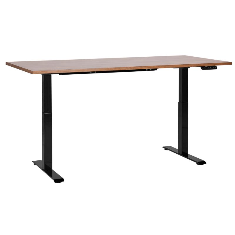 Biurko regulowane elektrycznie Destines Brązowy/ czarny 160 cm 72 cm 1 szt.