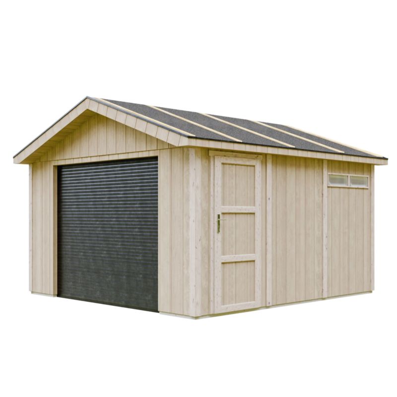 Garaż premium quality Timbela M990B 13 m² konstrukcja z paneli LP Smartside 1 szt.