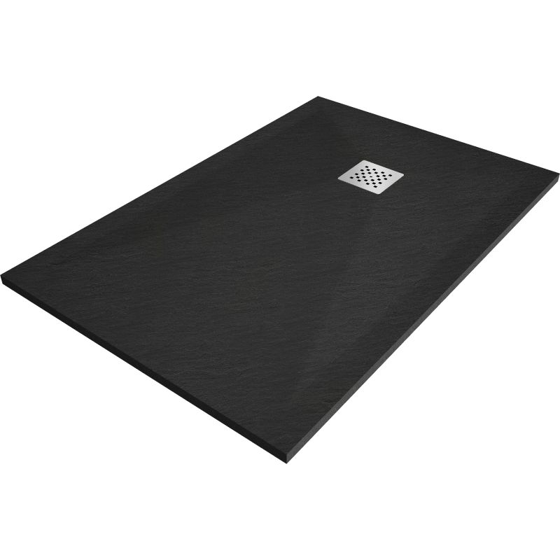 Brodzik prostokątny Mexen Stone+ czarny 140x70 cm 1 szt.