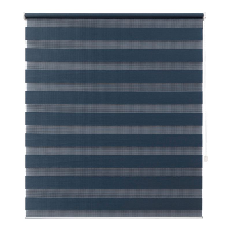 Roleta dzień/noc GoodHome Elin 97,3 x 160 cm granatowa