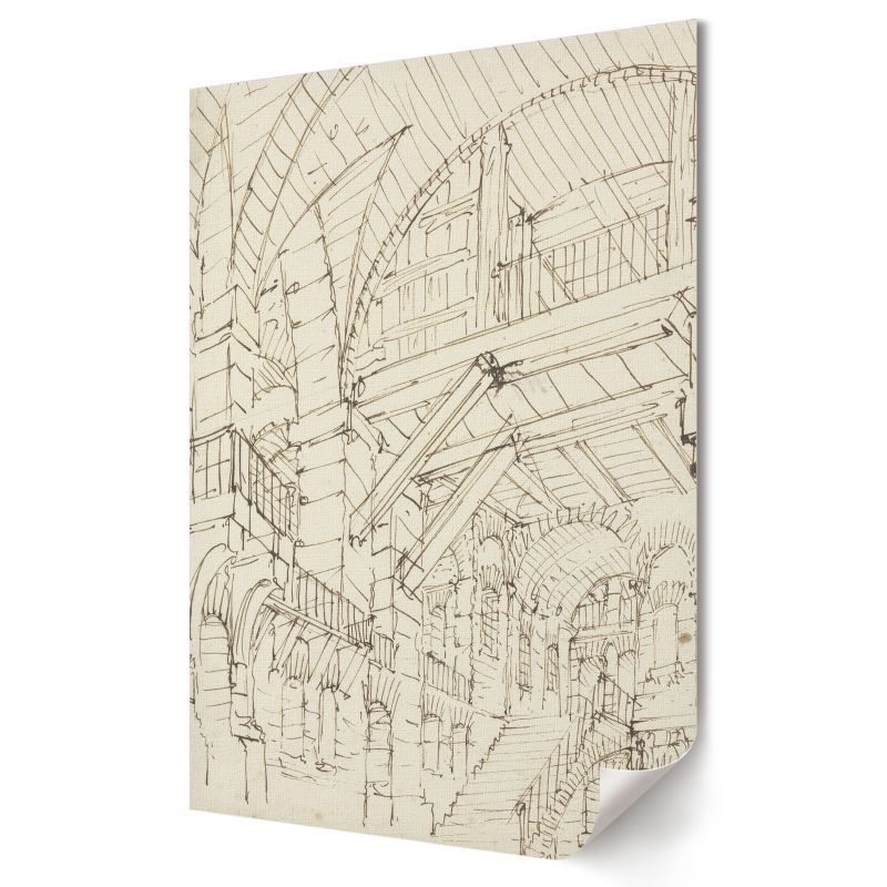 Plakat canvas Wallfluent Format A2 Studia architektoniczne Artysta Giovanni Battista Piranesi 1 szt.