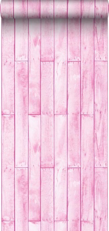 Tapeta Sanders & Sanders wygląd drewna jasnego różu 53 cm x 10.05 m - 1 rol.
