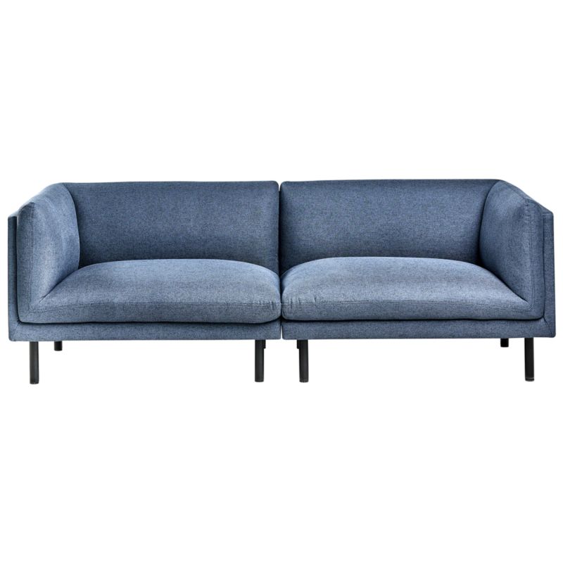 Sofa dla 3 osób Vorgod Ciemnoniebieski 1 szt.