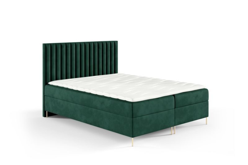 Łóżko kontynentalne SOFELLO Lilly Box 140x200 z nogami riviera38 1szt.