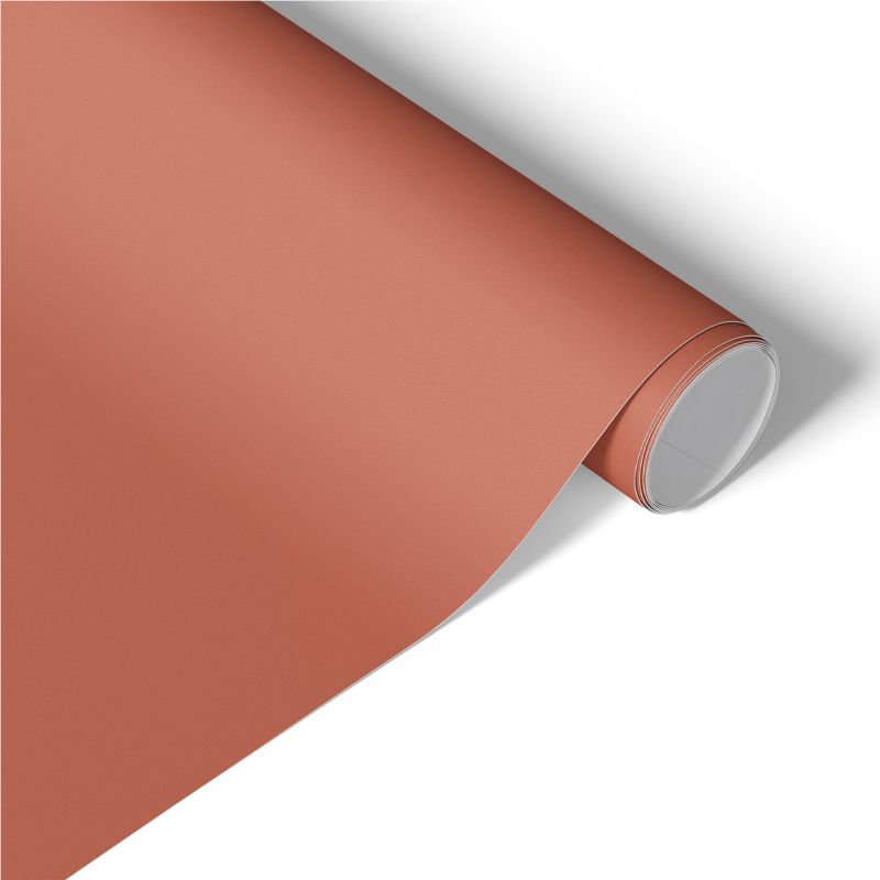 Samoprzylepna Okleina Meblowa Tulup 65x130 cm Kolor ceglany Ekspresowa Metamorfoza Frontów i Szaf 1 rol.