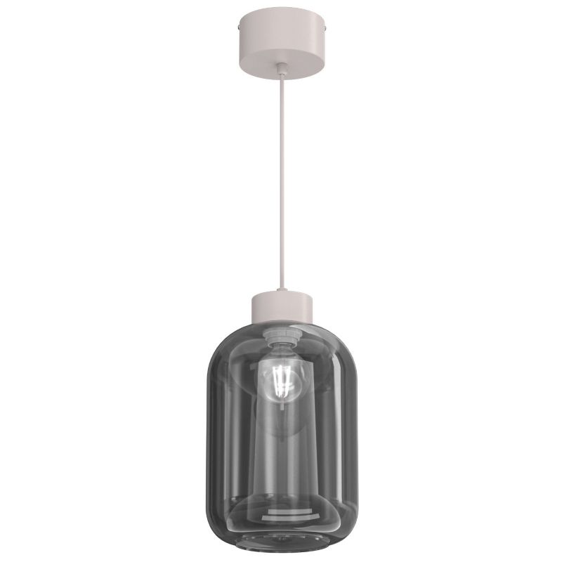 Lampa wisząca Luminex Galante beżowa 1xE27x15W IP20 wym:125x20x20cm - 1 szt.