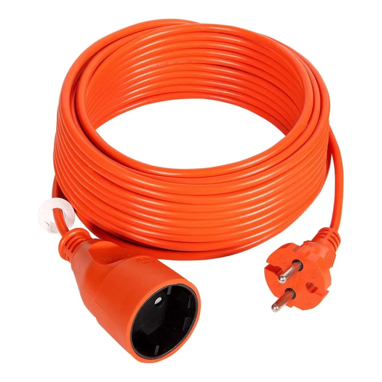 Jonex Przedłużacz 1-gniazdowy, 2x1,5mm2, długość 30m, pomarańczowy