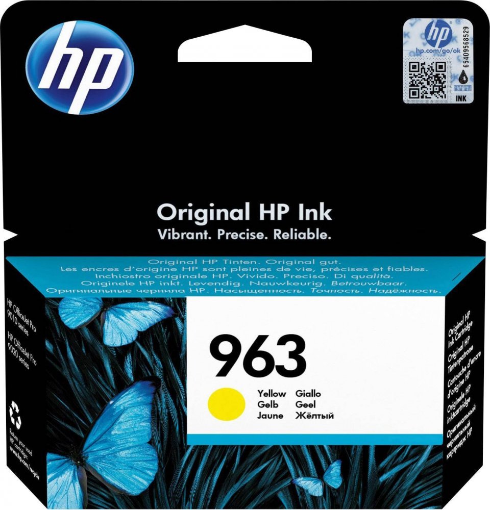 Tusz HP 963 (3JA25AE), 700 stron, yellow (żółty)