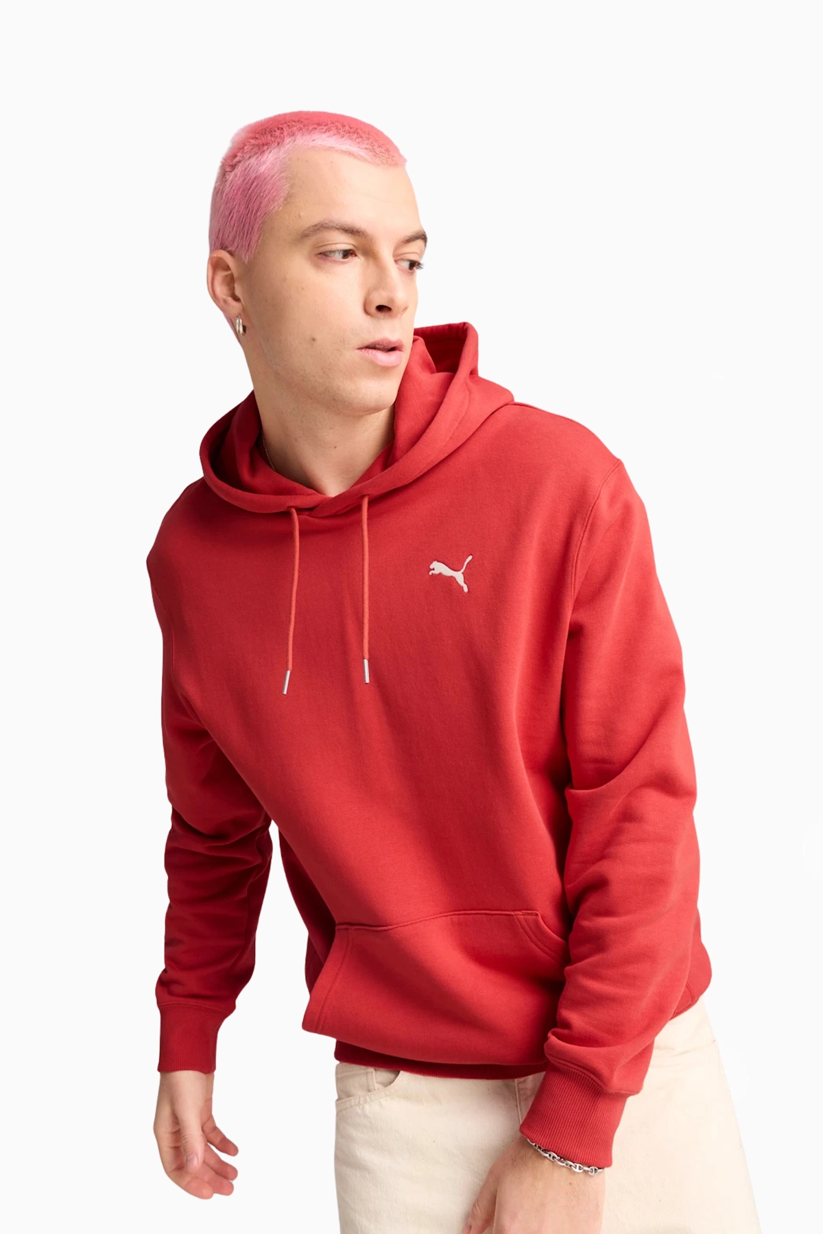 Bluza z kapturem Puma Essentials Wardrobe - Czerwony