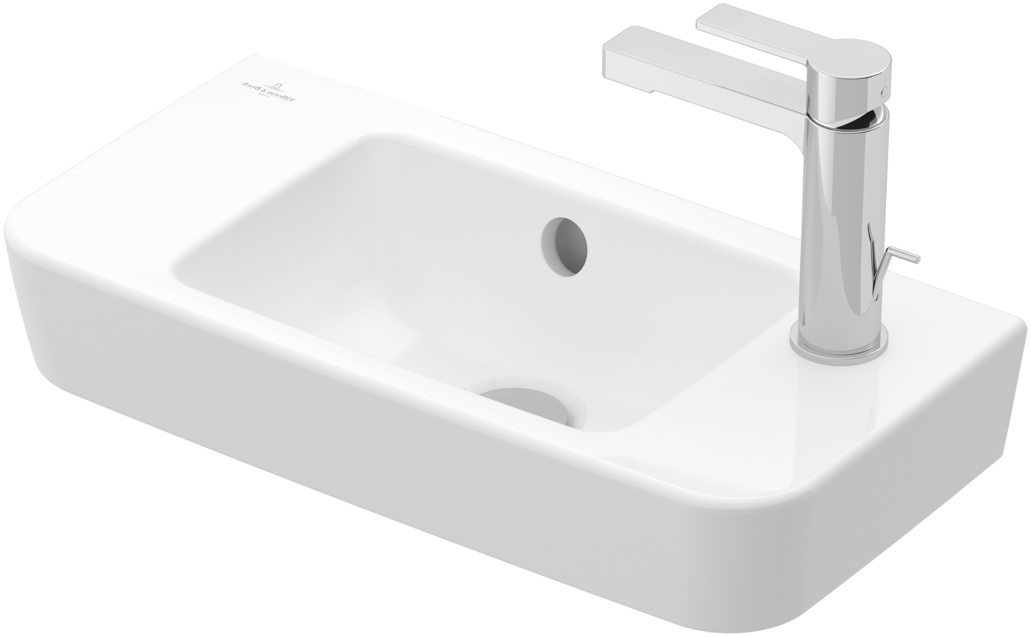 Villeroy & Boch O.Novo umywalka 50x25 cm ścienna CeramicPlus Weiss Alpin 4342R5R1