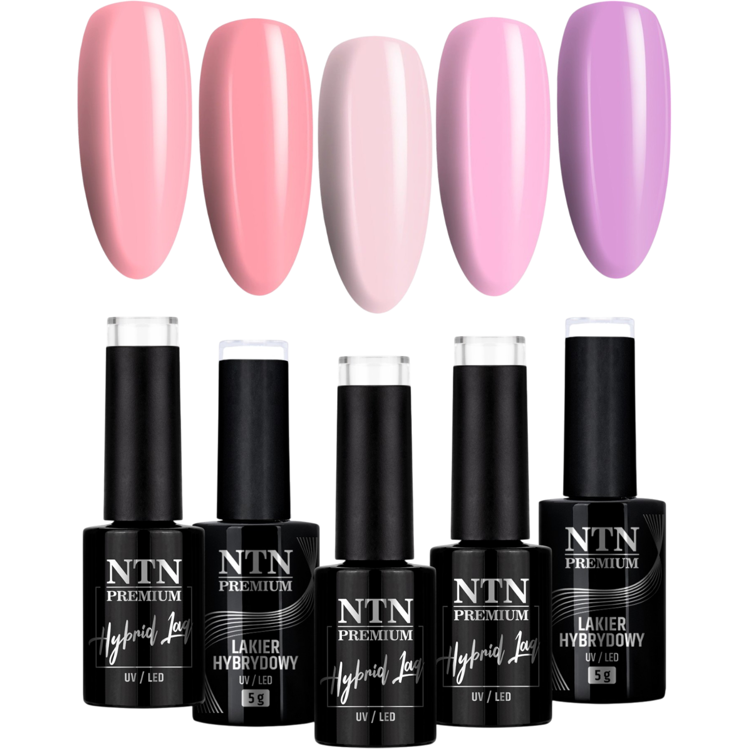 5x Lakier Hybrydowy NTN 5g Wiosna Spring Wiosenne Pastelowe Kolory v2