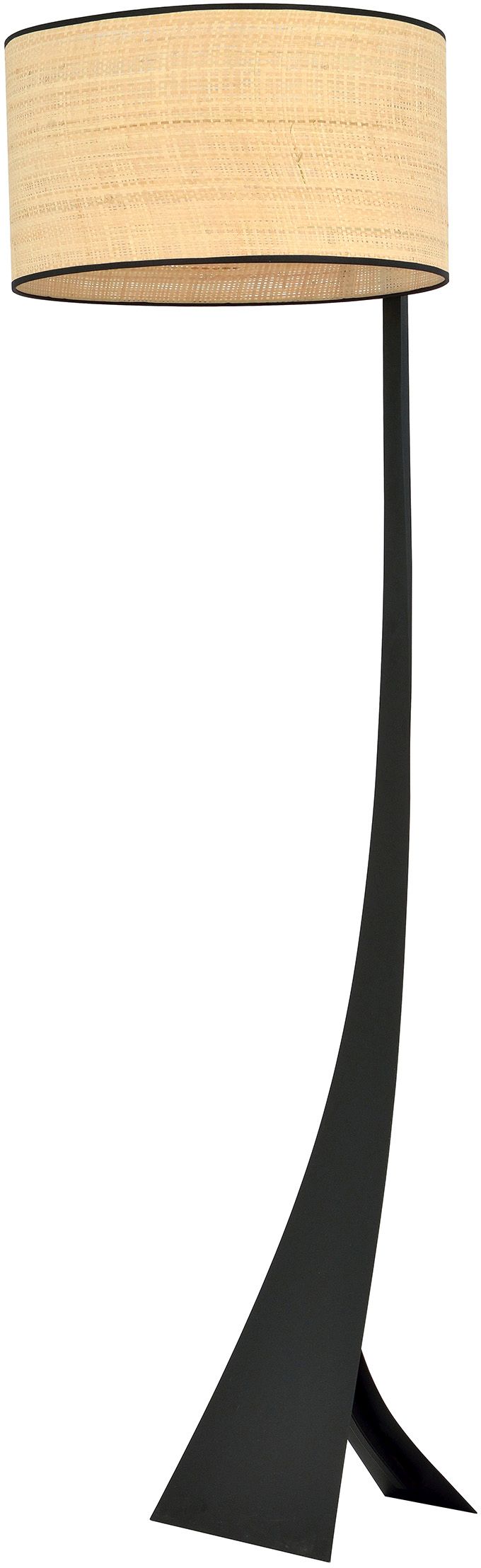 Darmowa Dostawa - Lampa stojąca 1x15 W czarna-beżowa Emibig Estrella 1157LP1