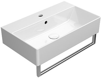 GSI Kube X umywalka 60x37 cm prostokątna ścienna-nablatowa biała 9454111