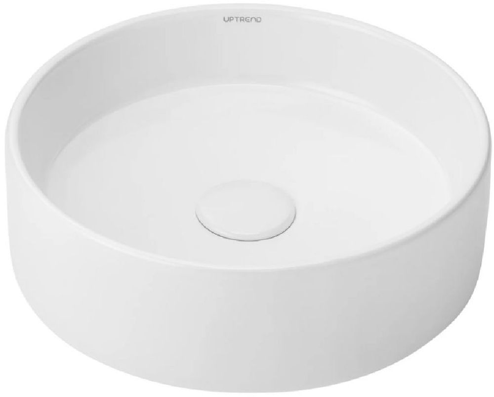 Uptrend Kaya umywalka 35x11 cm okrągła nablatowa biała TR4361