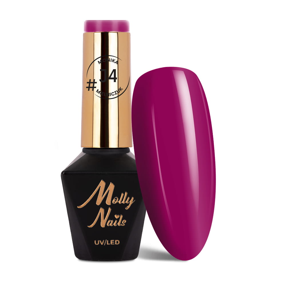 Lakier hybrydowy LED/UV Gel Polish Molly Nails #Juicy by Monika Mielniczuk #J4 HEMA/Di-HEMA free 8g