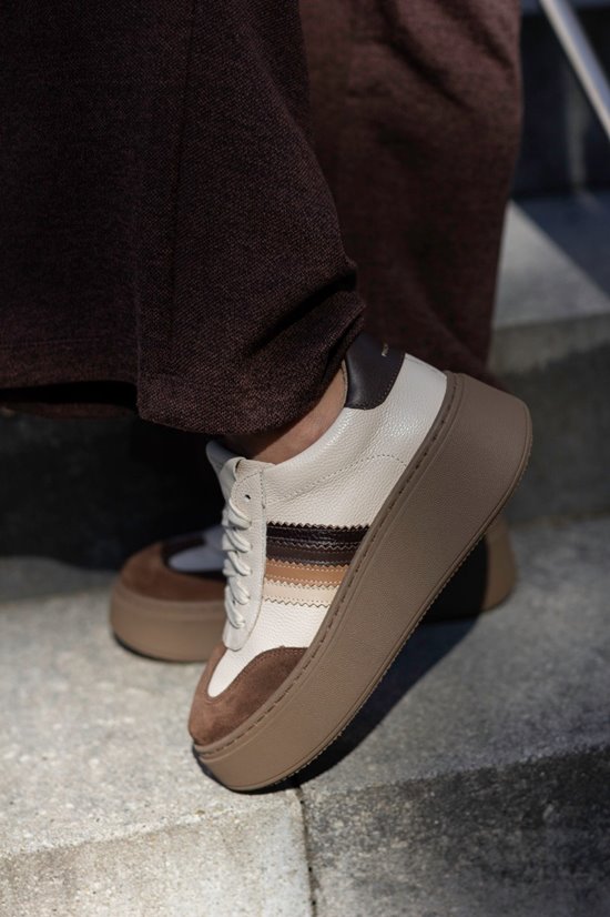 Sneakers SN23 Beż/Brąz/Fango