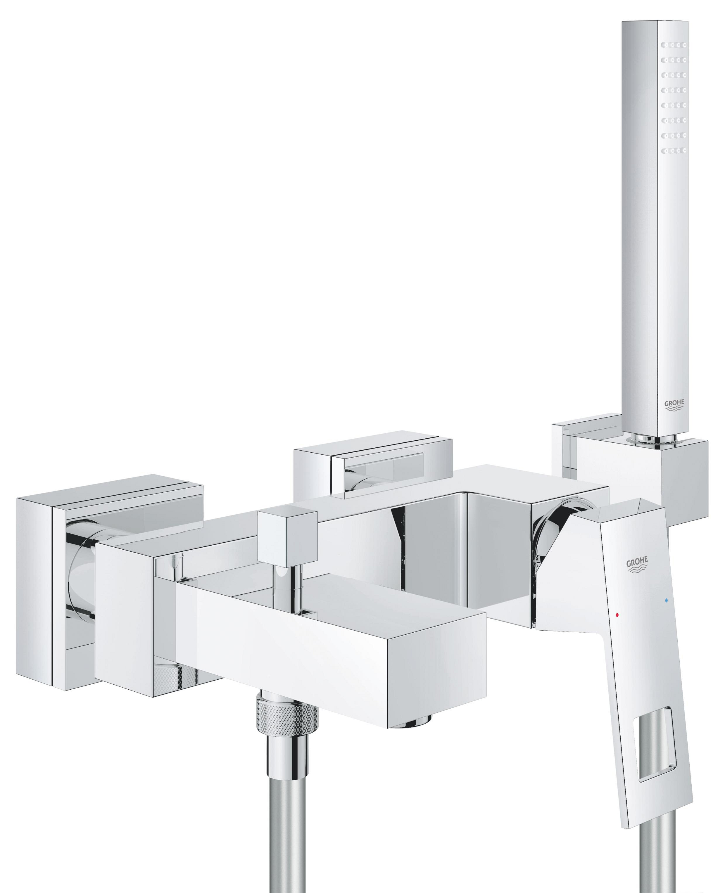 Darmowa Dostawa - Bateria wannowo-prysznicowa ścienna starlight chrome Grohe Eurocube 23141000