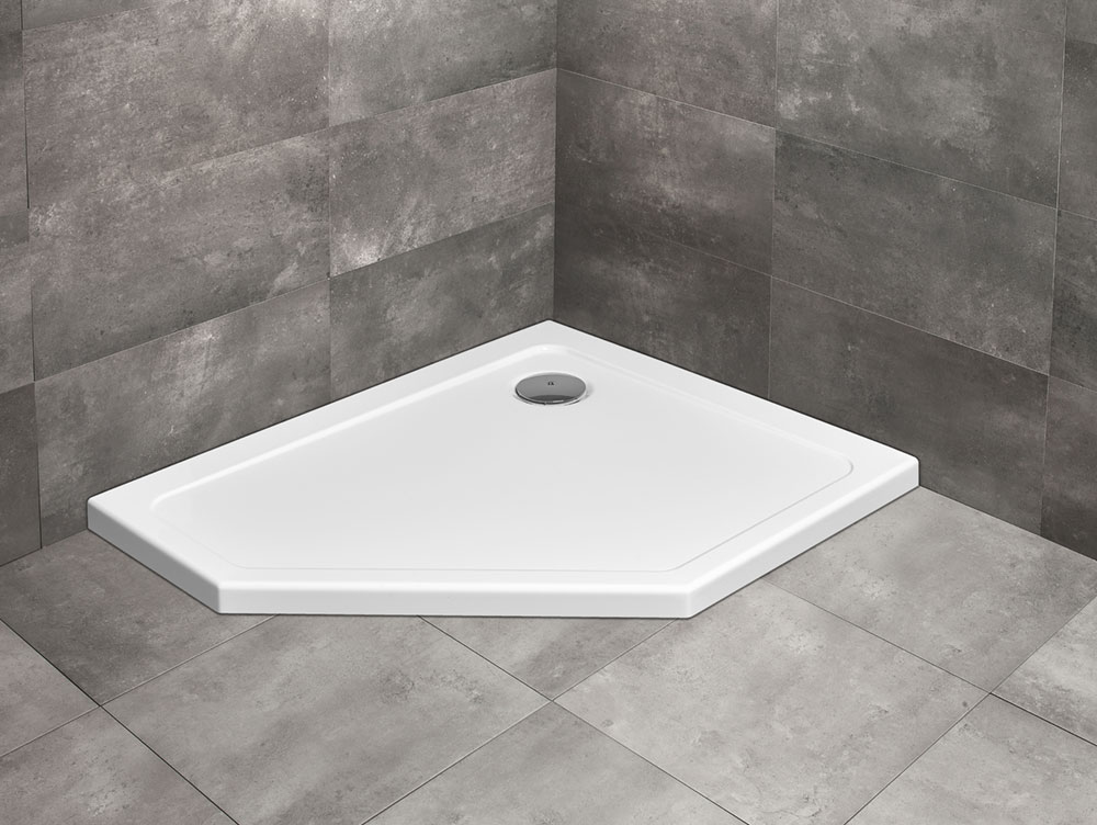 Radaway Doros PT E brodzik pięciokątny 90x80 cm biały SDRPT9080-01L