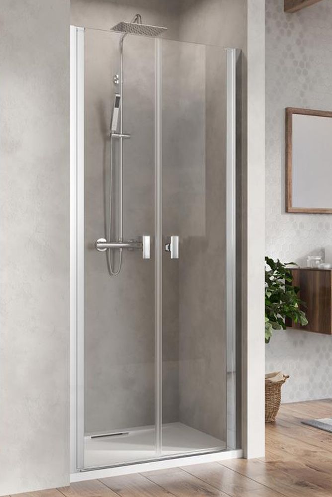 Radaway Nes DWD I drzwi prysznicowe dwuczęściowe 70 cm wnękowe chrom/szkło przezroczyste 10027070-01-01 - Wysyłka w 24h