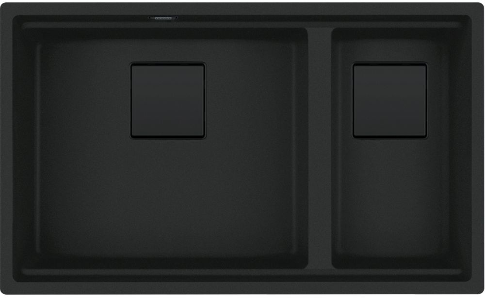 Franke Kanon KNG PRO 160-46-21 zlewozmywak granitowy 76x46 cm czarny mat 125.0749.682