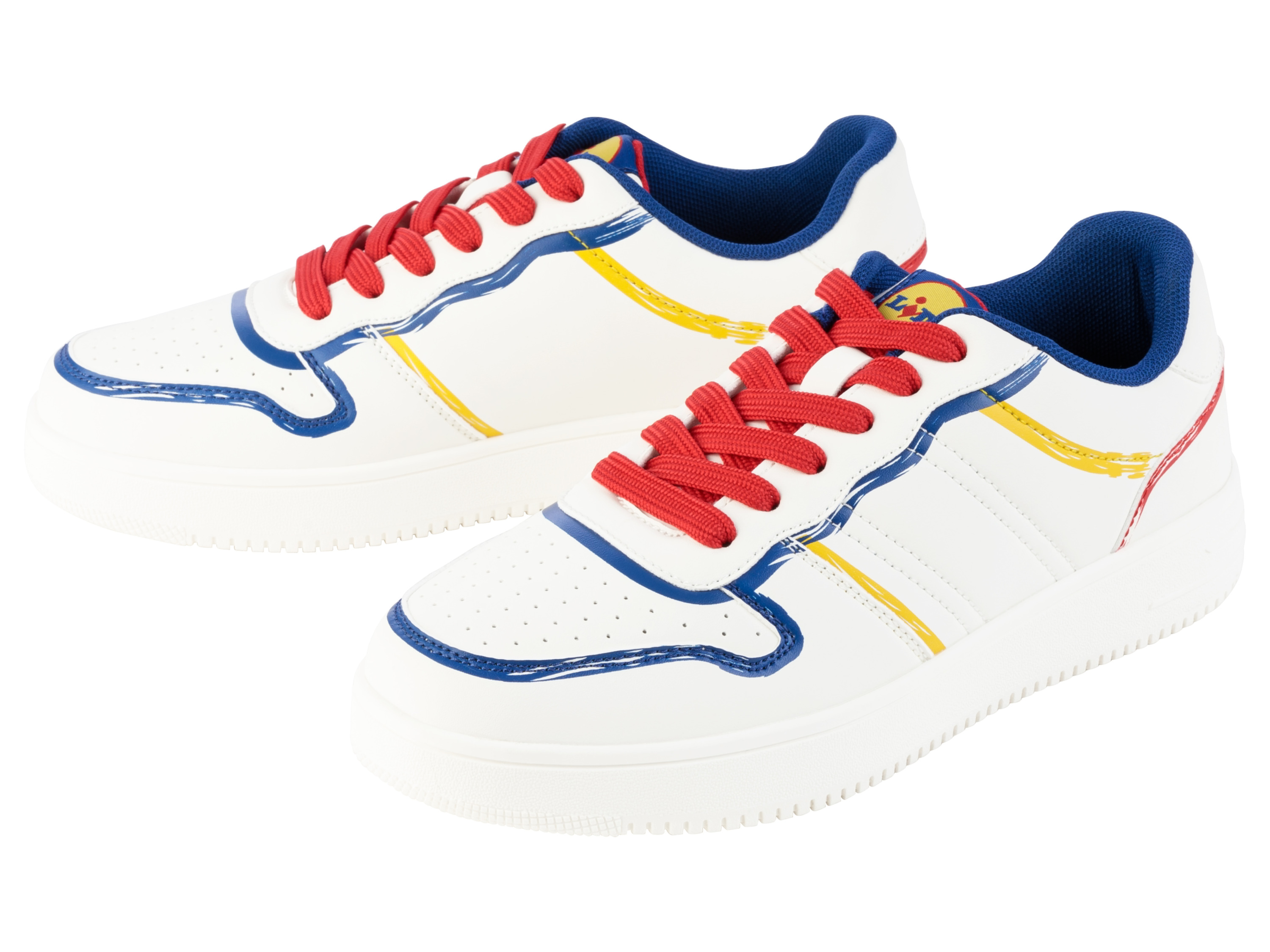 Buty sneakersy damskie/męskie z kolekcji Lidla Biały/kolorowy, 46
